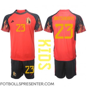 Belgien Michy Batshuayi #23 Hemmatröja Barn VM 2022 Kortärmad (+ korta byxor)